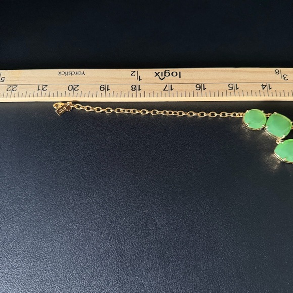 KATE SPADE NY Vegas Jewels Green and Gold Statement Necklace NWT - Picture 7 of 8